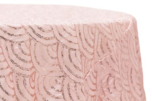 Picture of Table Cloth 120 - Blush (Scales Round)