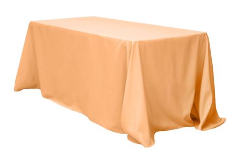 Picture of Table Cloth 90X156 - Peach (Poly Rectangle)