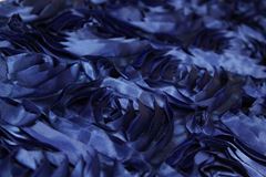 Picture of Table Cloth 90X132 - Navy (Satin Rosette Rectangle)