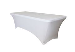 Picture of Table Cloth 90X132 - White (Stretch Rectangle)