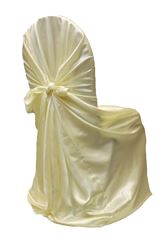 Picture of Chair Cover Ivory (Satin Self Tie L)