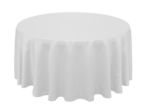 Picture of Table Cloth 120 - White (Lamour satin Round)