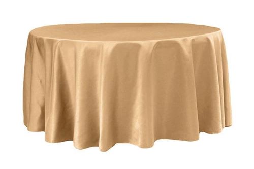 Picture of Table Cloth 120 - Antique Gold (Lamour satin Round)