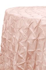 Picture of Table Cloth 120 - Blush (Pinched wheel Round)