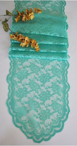 Picture of Runner 13.5X108 - Tiffany Blue/Aqua (Lace )