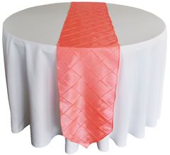 Picture of Runner 12X108 - Coral (Pintuck Taffeta )