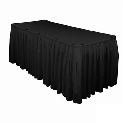 Picture of Table Skirt 14 - Black (Poly )