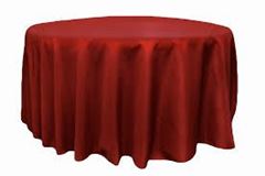 Picture of Table Cloth 132 - Apple Red (Poly Round)