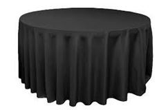 Picture of Table Cloth 120 - Black (Poly Round)