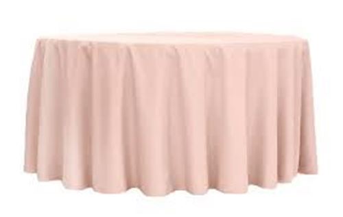 Picture of Table Cloth 120 - Blush (Poly Round)