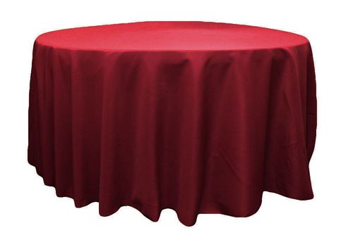 Picture of Table Cloth 90 - Burgundy (Poly Round C)