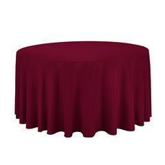 Picture of Table Cloth 90 - Burgundy (Poly Round T)