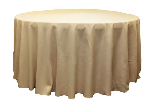Picture of Table Cloth 108 - Champagne (Poly Round)