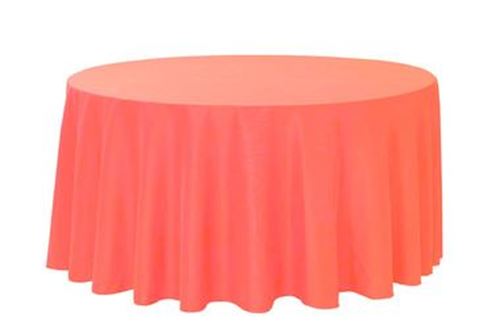 Picture of Table Cloth 90 - Coral (Poly Round)