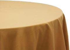 Picture of Table Cloth 120 - Gold (Poly round)