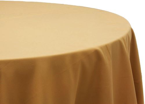 Picture of Table Cloth 120 - Gold (Poly round)