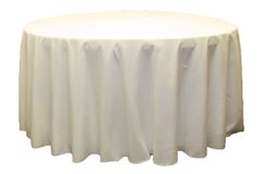 Picture of Table Cloth 108 - Ivory (Poly Round)