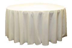 Picture of Table Cloth 120 - Ivory (Poly Round)