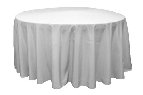 Picture of Table Cloth 132 - Silver (Poly Round)