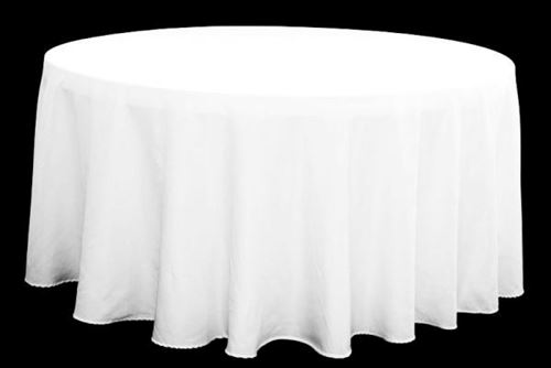 Picture of Table Cloth 90 - White (Poly Round)