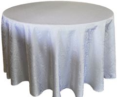 Picture of Table Cloth 120 - White (Poly Damask  Round)