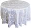 Picture of Table Cloth 120 - White (Ribbon Taffeta Round)