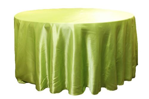 Picture of Table Cloth 120 - Apple Green (Satin Round)