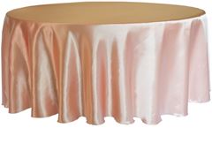 Picture of Table Cloth 108 - Apricot/Peach (Satin Round)
