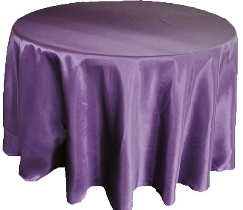Picture of Table Cloth 108 - Eggplant (Satin Round)