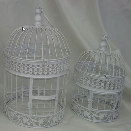 Picture of Bird Cages Sm - White