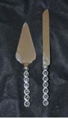 Picture of Cake Knife Set  - Bling