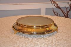 Picture of Cake stand (Roped edge) 18" - Gold