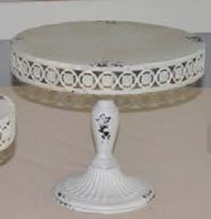 Picture of Cake stand (Round Shabby) 10" - Distressed