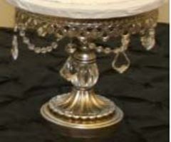 Picture of Cake stand (Trio, pedestal w/Ball)  - Silver