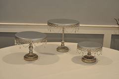 Picture of Cake stand (Trio, pedestal)  - Silver
