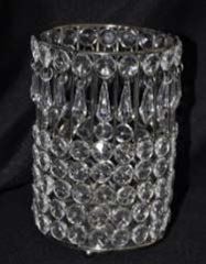 Picture of Candle Holder (Round W/Teardrop) 6.5" - Bling