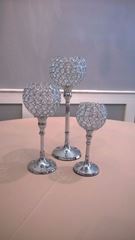 Picture of Candle Pillars (Pedestal) Trio - Bling