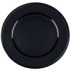 Picture of Charger Plate (Roped)  - Black