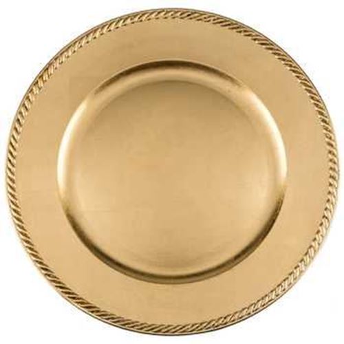 Picture of Charger Plate (Roped)  - Gold