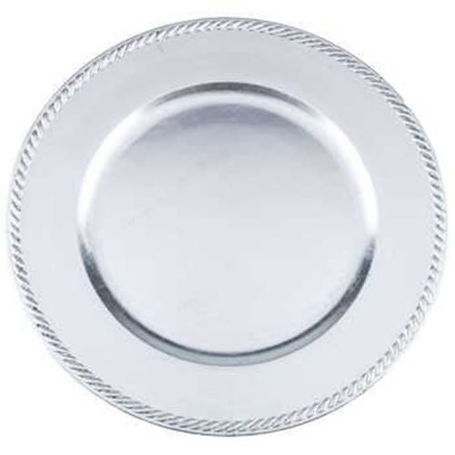 Picture of Charger Plate (Roped)  - Silver