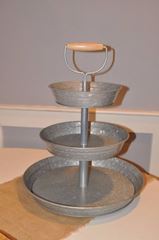 Picture of Cupcake stand (Galvanized) 3 tier