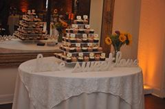Picture of Cupcake stand (Square Tower) 5 tier - White