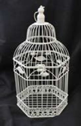 Picture of Decor (Birdcage, for cards) 19X10 - Ivory
