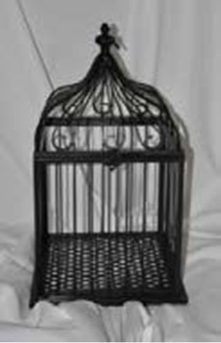 Picture of Decor (Birdcage, for cards) 20X10 - Black