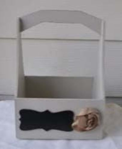 Picture of Decor (Shabby basket)  - Off White