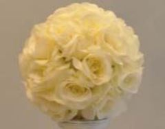 Picture of Flower ball (Silk) Lg - Ivory