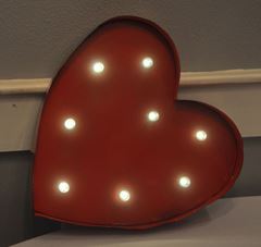 Picture of Marquee (Heart) Sm - Red