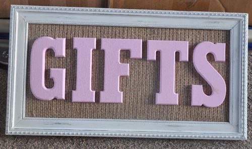 Picture of Sign (Gifts frame) 20.5X11 - Distressed