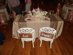 Picture of Sign (Just Married, hanging)  - Brown