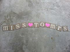Picture of Sign (Miss to Mrs)  - Natural